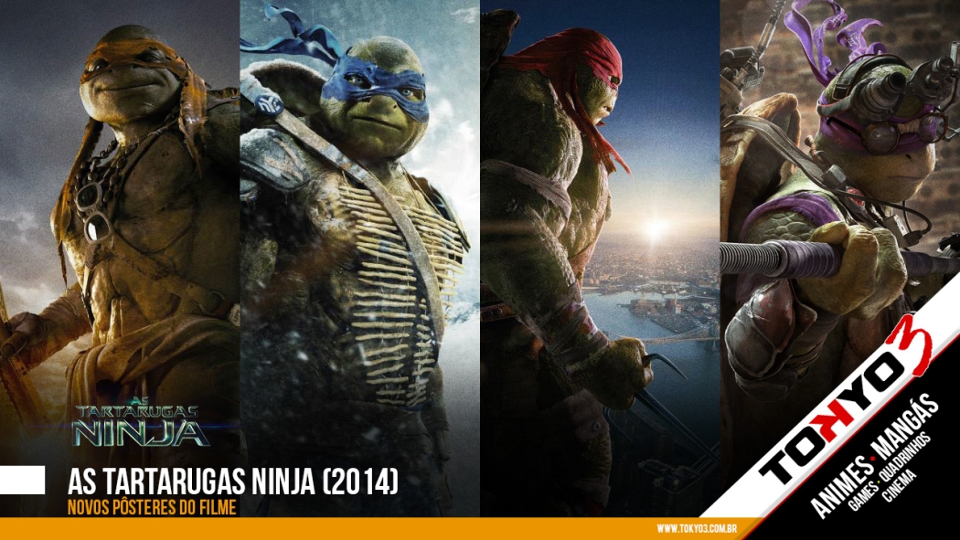 As Tartarugas Ninja (2014) - Confira novos pôsteres do filme