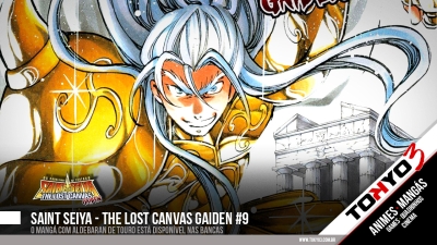 Lost Canvas Gaiden: fotos do volume 10 (Sísifo de Sagitário) do