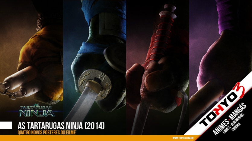 As Tartarugas Ninja (2014) - Confira quatro pôsteres do novo filme