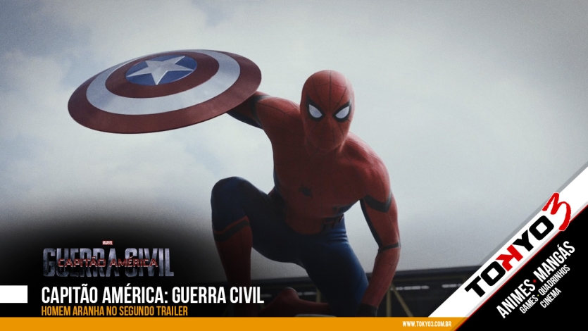 Homem Aranha no segundo trailer de Capitão América: Guerra Civil
