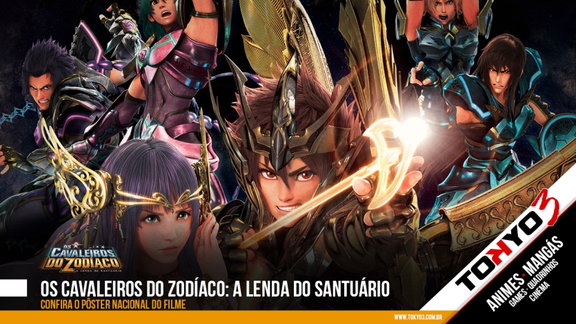 Os Cavaleiros do Zodíaco: A Lenda do Santuário - Pôster oficial do Brasil