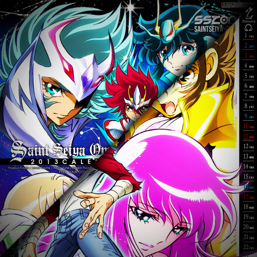 Saint Seiya Omega - Calendário 2013