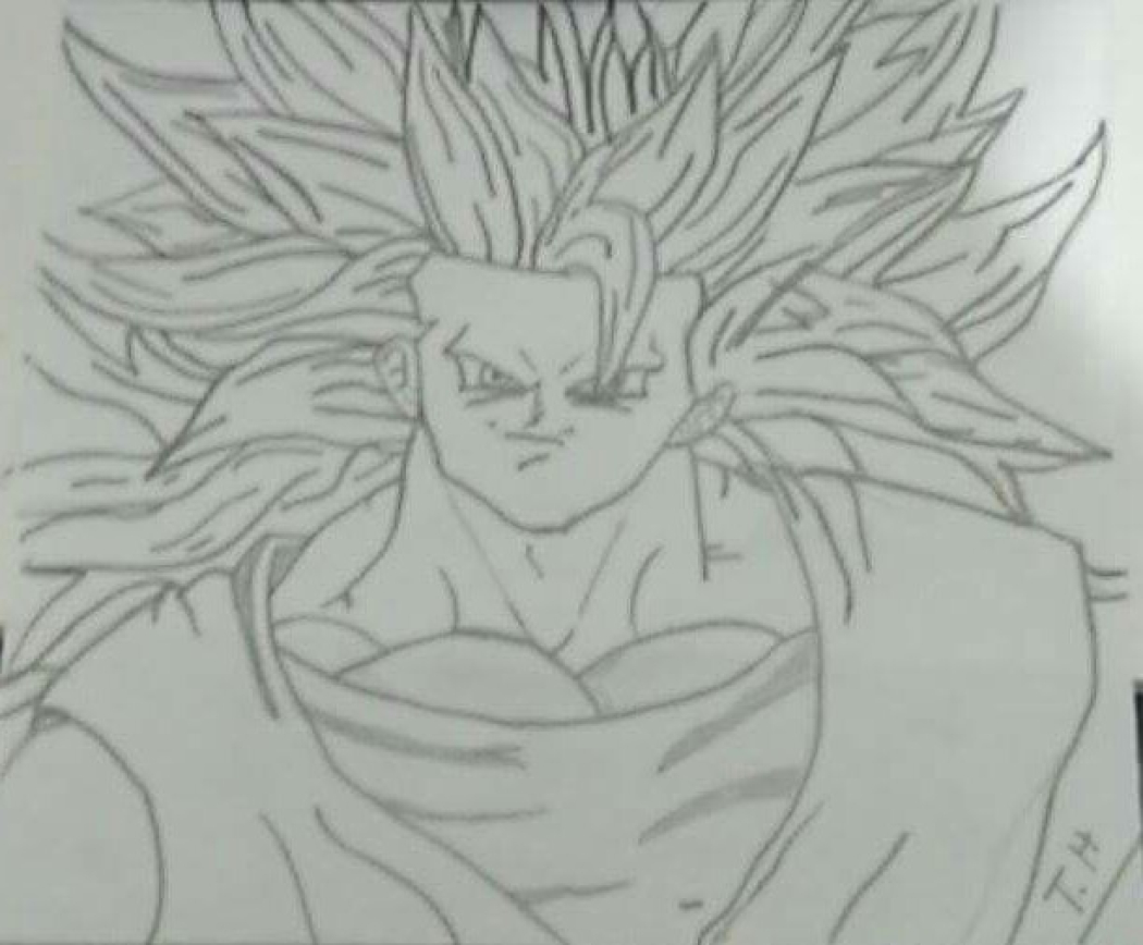 Goku super sayadin NV 3 feito por Tiago Henrique Carvalho Rocha