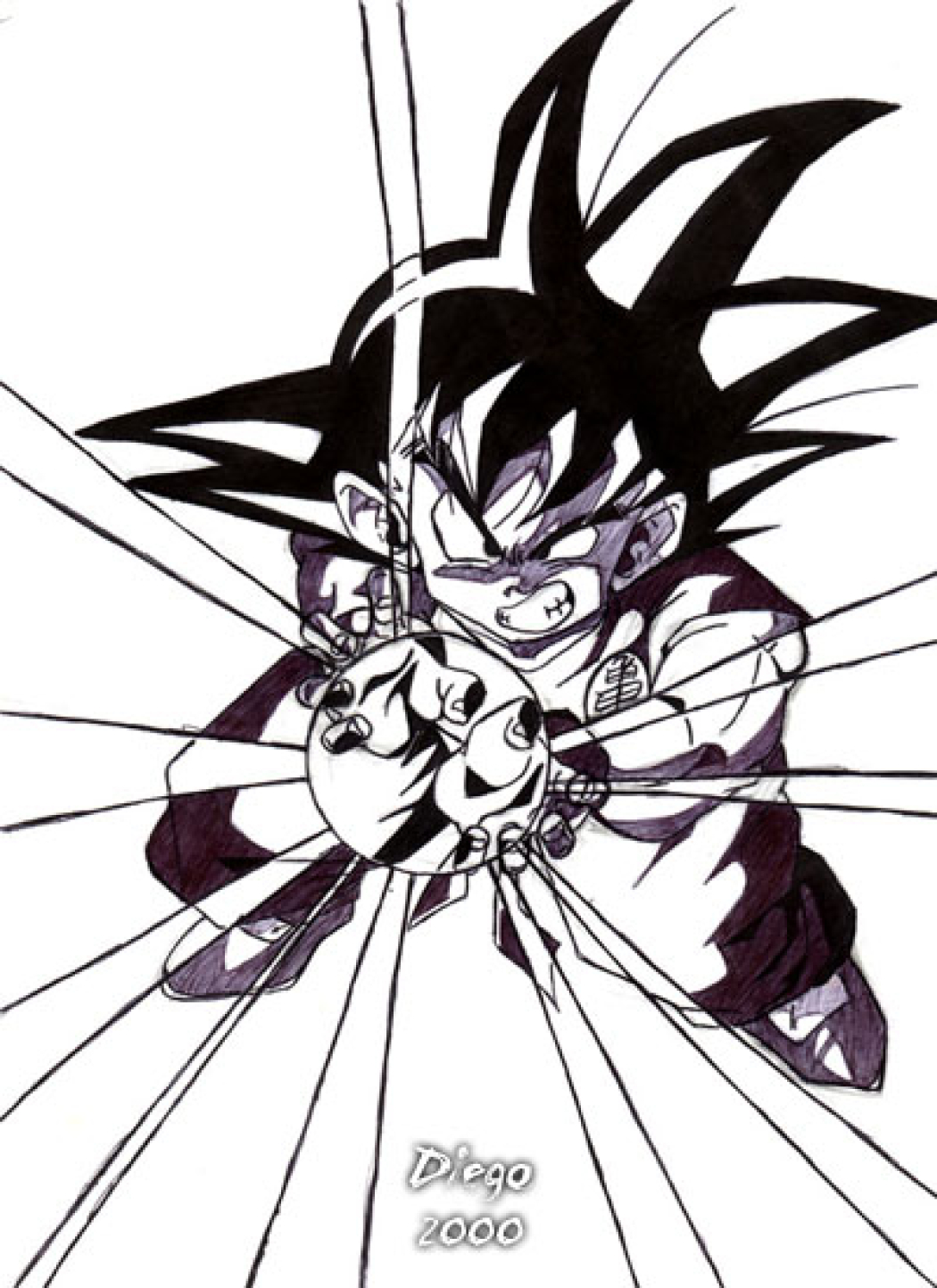 Kame Hame Ha feito por Diego Alberto da Silva Tillmann