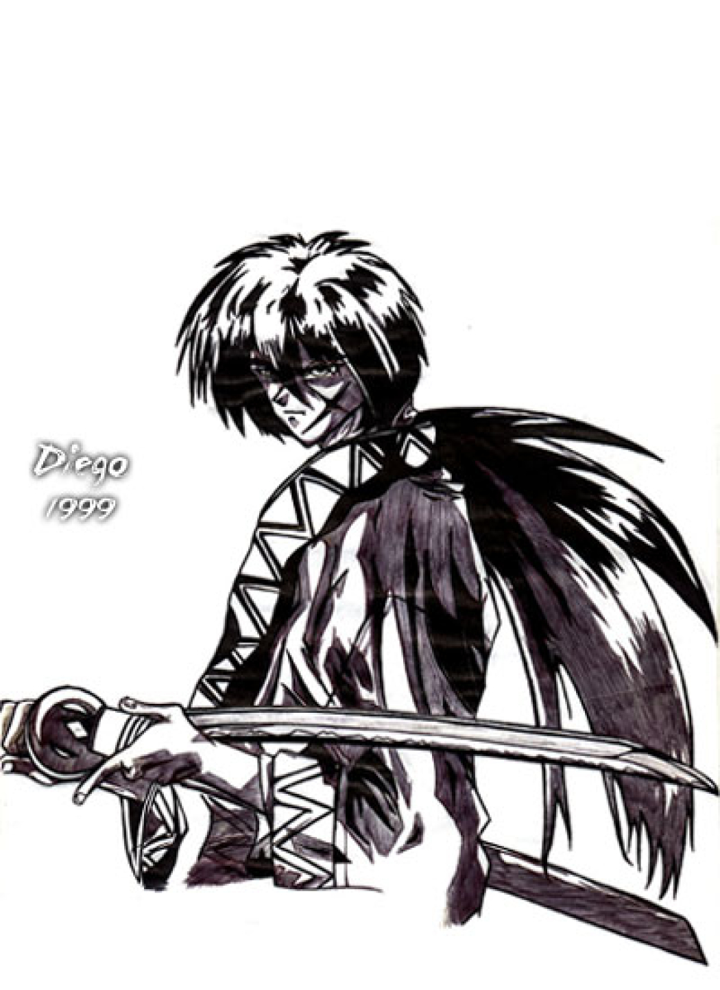 O lendário samurai retalhador feito por Diego Alberto da Silva Tillmann