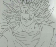 Goku super sayadin NV 3 feito por Tiago Henrique Carvalho Rocha