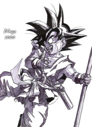 Goku especial 10 Anos feito por Diego Alberto da Silva Tillmann