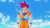 Goku consegue se transformar em um Deus Super Saiyajin