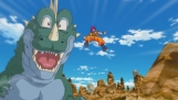 Clássico dinossauro do anime surge durante a Batalha de Goku contra Bills
