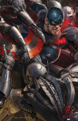 Capit&atilde;o Am&eacute;rica - P&ocirc;ster conceito de Os Vingadores 2: A Era de Ultron
